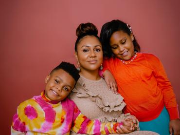 Family Photo Of Christine Michel Carter With Her Children
