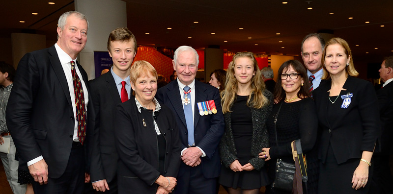 Carolyn Cross With Family And Canada Governor General Awarded Meritorious Service Cross