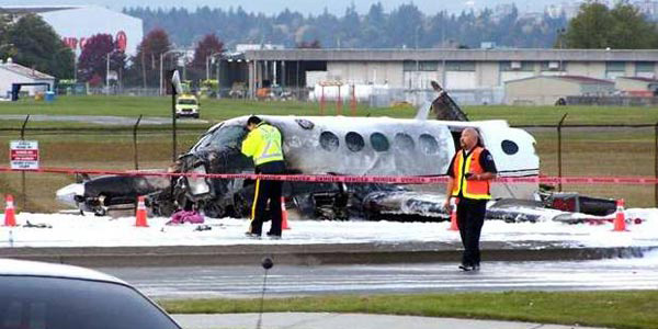 Carolyn Cross Burned Wreckage Of Plane On Highway With Police Taking Pictures