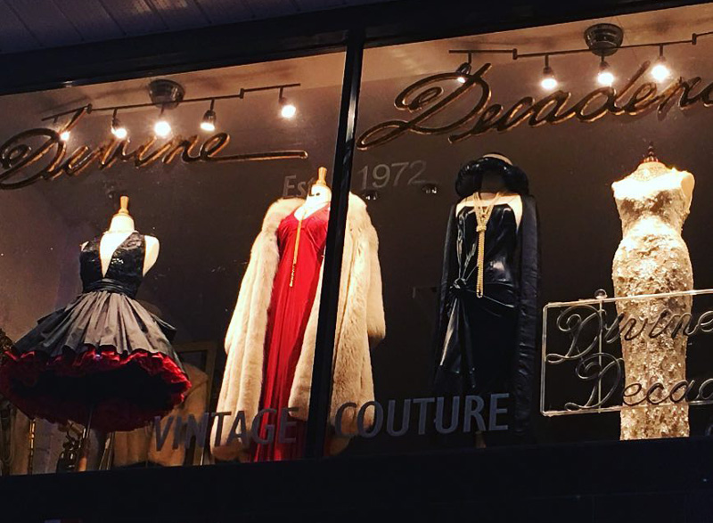 Divine Decadence Store Window In Toronto