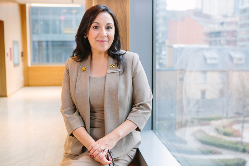 Carolina Avaria Sitting By Window Of Four Seasons Hotel Toronto