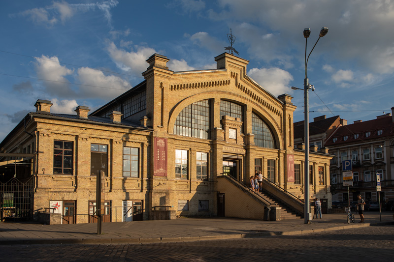 Hale Market In Vilnius Lithuania On A Sunny Day