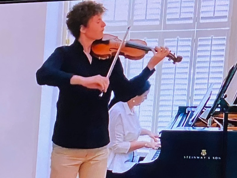 Olga Balakleets Playing Piano With Son Playing John Gallant Playing Violin