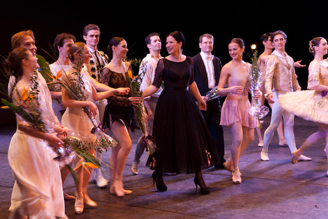 Olga Balakleets On Stage With Ballet Performers